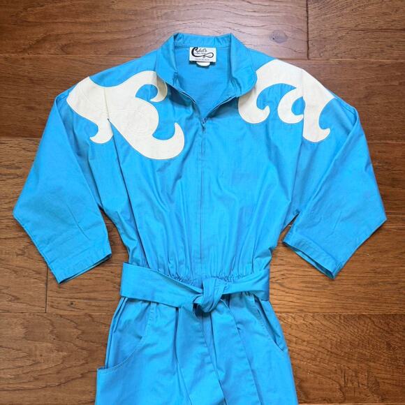 Vintage 1980s cybils collection blue jumpsuit - Picture 2 of 7